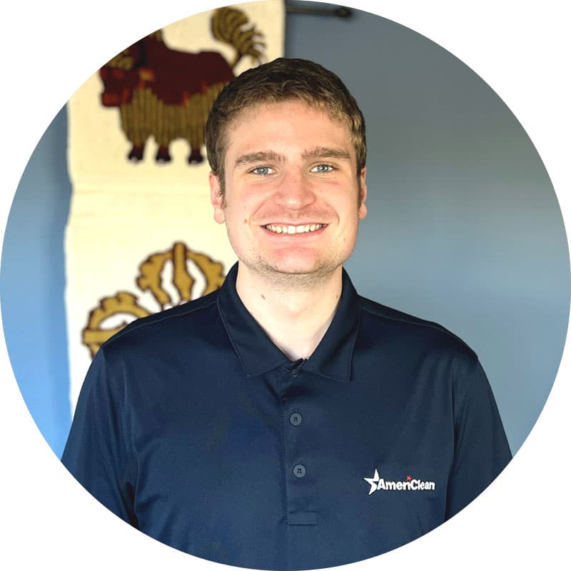 A headshot of Chris Kourpias, expert rug cleaning and repair specialist at AmeriClean.