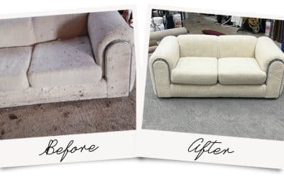 Cleaning & Restoring a Semi-Antique Mohair Loveseat